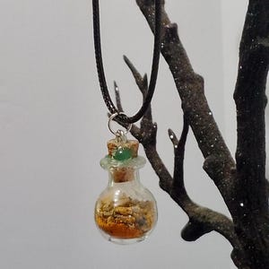 Pain Relief Small Witch Spell Jar Necklace