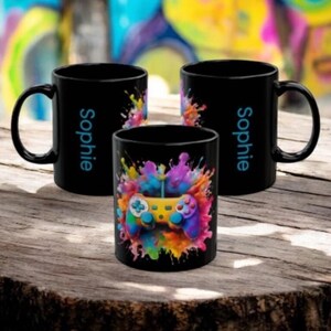 Gamer Mug, Video Gamer Mug, Personalized Gamer Mug, Player 1 Mug, Player 2 Mug, Player 3 mug, Customized Gamer Mug, Gamer Gift, Gamer Cup