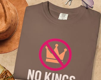 Anti Trump T-Shirt - Comfort Colors No Kings In America Shirt, Anti Trump Tee, Activism Tee, Protest Shirt, Political Democracy Shirt