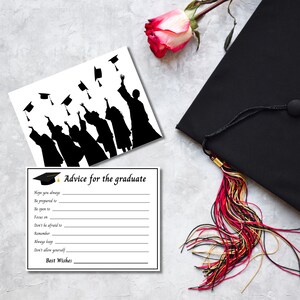 Graduation Wishes Cards | Digital Download Graduation Advice Cards | Graduation Party Advice Cards | Printable Graduation Advice Cards |