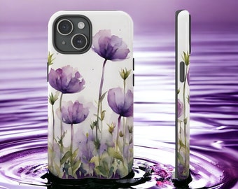 Lila Blumen Handyhülle, Lila Blumen Iphone Hülle, Lila Blumen Samsung Handyhülle, Lila Blumen Google Pixel Handyhülle, Blumen Handyhülle