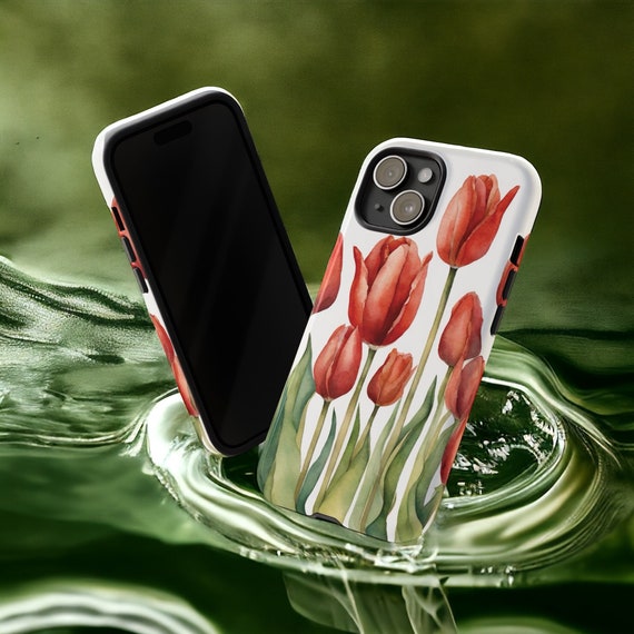 Red Tulip Phone Case, Red Tulip iPhone Case, Red Tulip Samsung Phone Case,  Red Tulip Google Pixel Phone Case, Tulip Phone Case, iPhone 16 - Etsy