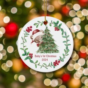 Baby&#39;s First Christmas Ornament, Customized Christmas Ornament, First Christmas Ornament, Second Christmas Ornament, Personalized Ornament