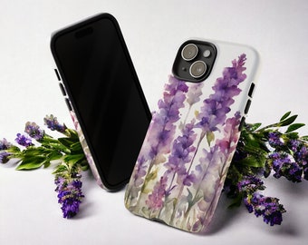 パープル ラベンダー フローラル ベージュ 携帯ケース iPhone 17 16 15