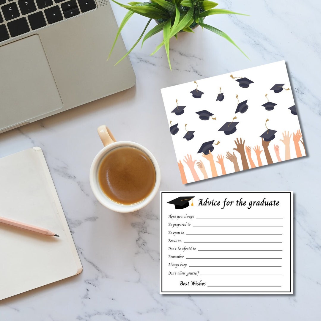 Graduation Wishes Cards Digital Download Graduation Advice Cards