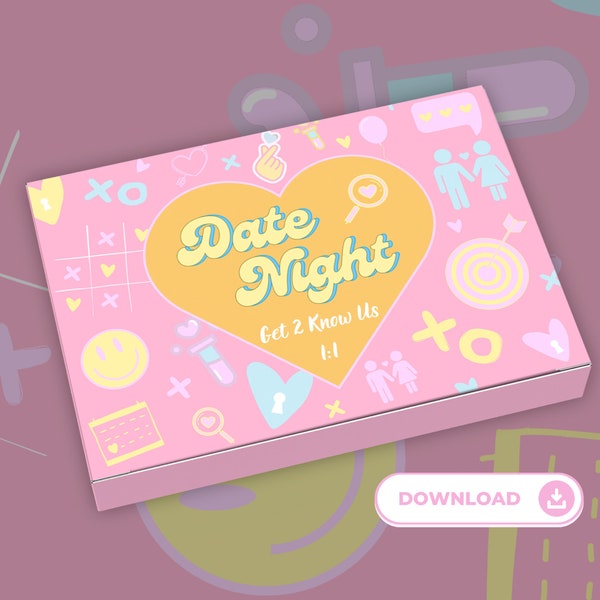 Couple Games, Date Night, Night In Games, Gifts for Couples, Creative Date Ideas, Quality Time, Games Bundle, Printables, Instant Download