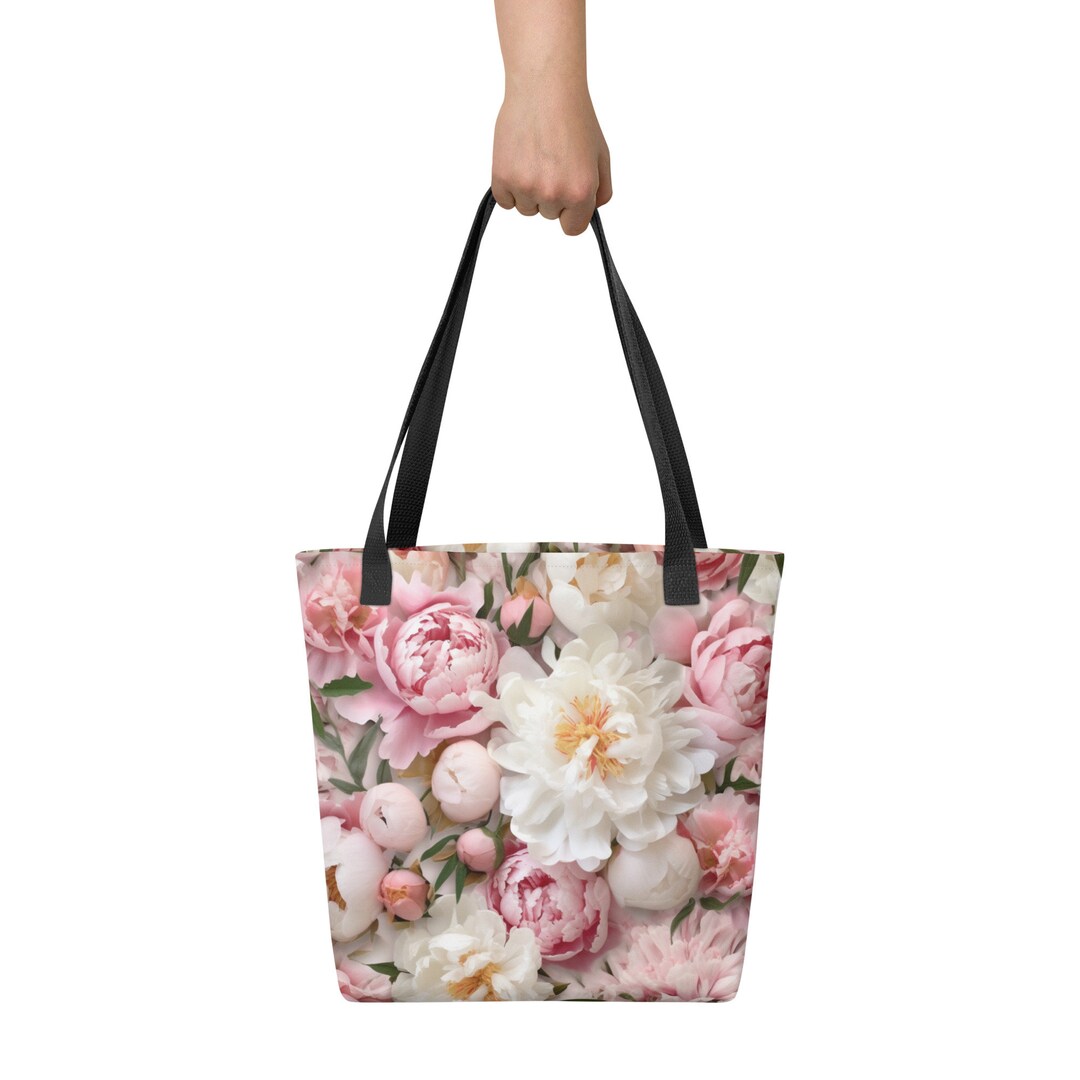 •PEONY BOTANIC• recycled canvas tote