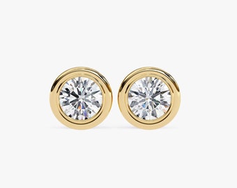 1 ct diamond earring lab created diamond fashion earring 14K gold lab created diamonds