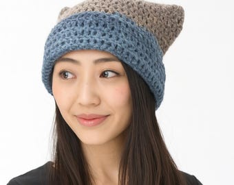 Crochet Cat Beanie - Personalized Order Made