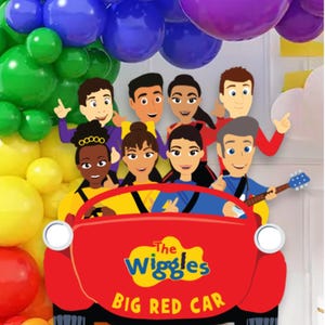 Wiggle Nederland groot decor Uitgesneden zelf afdrukken Digitale download Verjaardagsfeestje