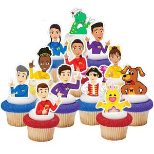 Wiggles Kuchendeckel druckbare digitaler Download Drucken Sie selbst Bilder für Cupcakes