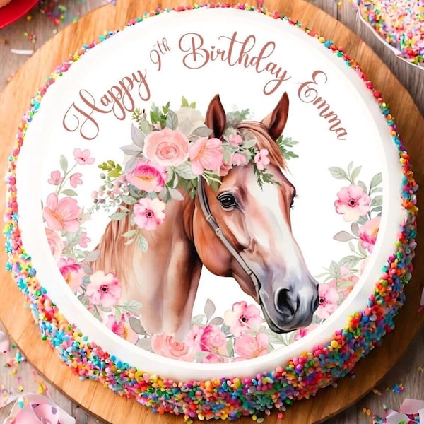 Horse Cake Topper Birthday - Etsy