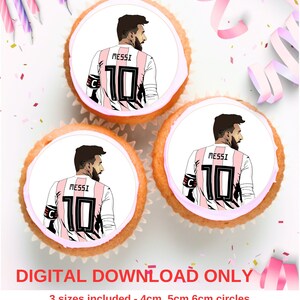 Toppers de cupcake de futebol para impressão Imprima você mesmo Download digital Decoração de festa