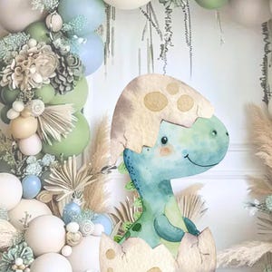 恐竜の大きなデコレーション切り抜きプリントデジタルダウンロードベビーシャワーDinobaby