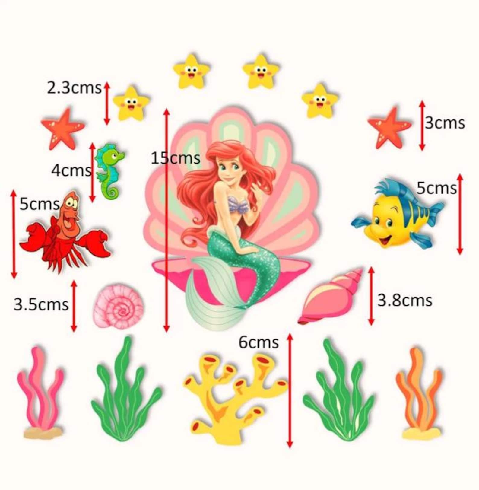Printable Little Mermaid Cake Topper Digital Download Print Yourself - Etsy