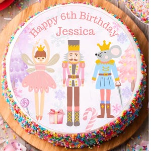 Druckbare Nussknacker Weihnachten Cake Topper Digital Download Drucken Sie sich