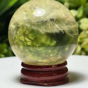 Citrine Sphere - Natural - Crystal - Stone - Gift - Home Decor