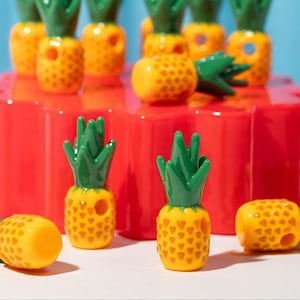 パイナップルビーズ：キャンディブレスレット用プラスチックチャーム