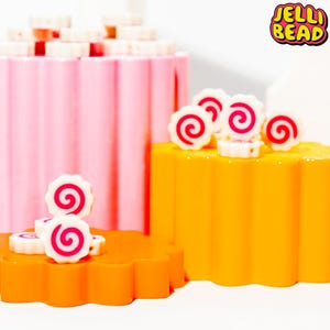 Narutomaki Fish Cake Beads: Kandi Friendship Bracelet Charms