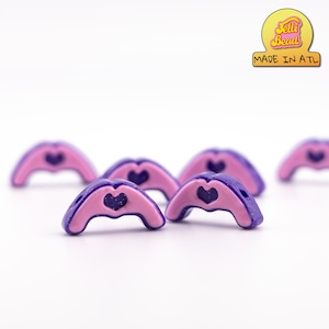 Heart Hands Focal Bead Charms for Kandi, Friendship Bracelets | Available in packs of 5, 10 or 20 Beads | Perfect for Swifties or Ravers
