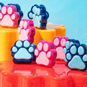 Contas de Patinhas: Pingentes Centrais para Pulseiras Kandi/da Amizade