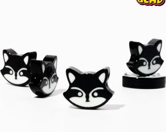 Bransoletka z koralikami Raccoon Focal Beads: Reaktywne na Czarne Światło Koraliki Kandi