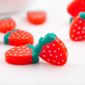 Pingentes de Morango para Pulseira da Amizade Kandi
