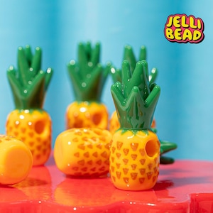 Pineapple Beads: Plastic Charm for Kandi Bracelets