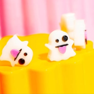 Ghost Focal Bead Charms: Kandi Friendship Bracelet Supplies