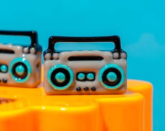 Cuentas decorativas tipo boombox para pulseras Kandi/de la amistad