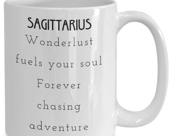 Sagittarius coffee mug, Sagittarius zodiac mug gift, horoscope lover, astrology sign, constellation mug, birthday gift, novelty coffee mug