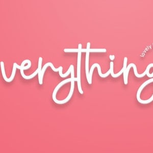 Everything Script Font, Lovely Font, Branding Font, Wedding Font, Swash Font, Cricut Font, Beautiful Font, Display Font, Font for Canva