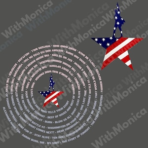 Hamilton The Musical PNG, Broadway Show Lyrics PNG Design, American Musical Digital Download, Full Song Sublimation File