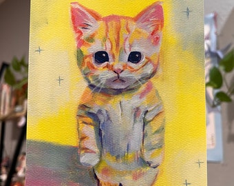 El Gato Art Print | Standing Sad Cat Meme
