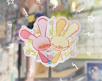 Valentine's Bunnies Sticker | Vinyl Sticker