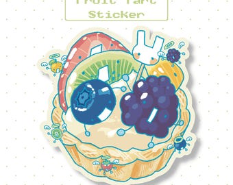Fruit Tart Sticker | Vinyl Sticker