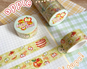 Apple Washi Tape - 5m | Stationery for Journaling and Decorating