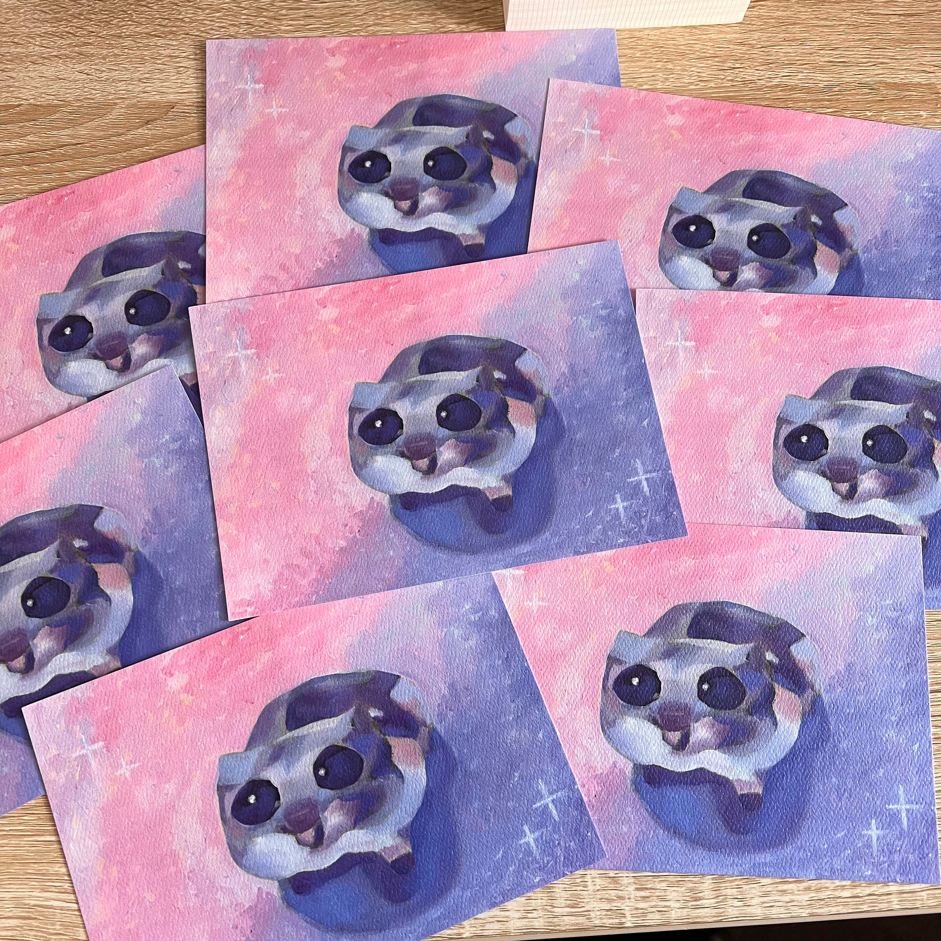 Sad Hummer Sad Hampter Art Print | Sad Hamster Meme Tiktok - Etsy