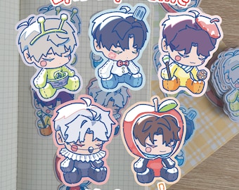 LADS Plushie Stickers | Love and Deepspace Chibi Vinyl Stickers