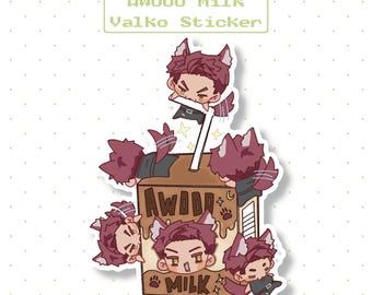 AWOOO Milk Valko Sticker | Love and Deepspace Chibi Vinyl Sticker