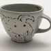 Handmade Pottery Mug Tea Cup Style Cartoon Drawing