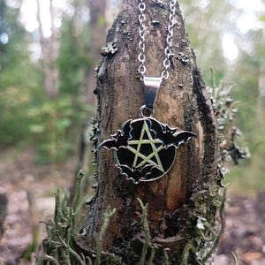 collar de pentáculo, joyas ocultas para bruja como regalo de Halloween, símbolo de protección de pentagrama, regalo de Samhain, joyas para ella