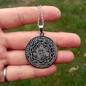Amulet of the Seven Archangels for protection from negativity, amulet necklace, talisman made of stainless steel