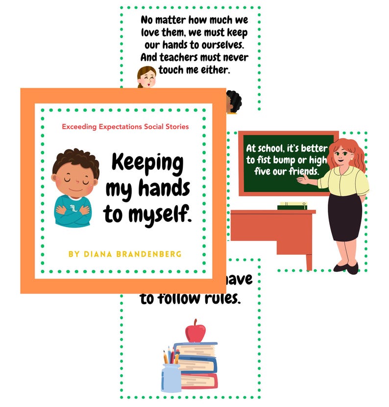 Keeping My Hands to Myself / 18 page E book Full Color Digital File PDF