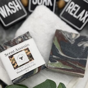 Unscented Goat Milk Soap - Scent Assassin for Hunters, Single or Set with Soap Saver