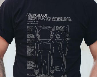 Kentucky Goblins Shirt, Unisex Jersey Tee, Alien Cryptid UFO Bigfoot Goblincore Gift, Cryptozoology Lover