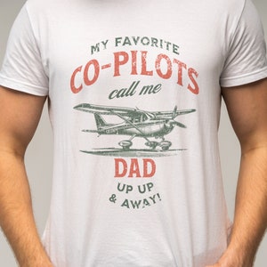 Camiseta de papá piloto: regalo divertido para copiloto de aviación