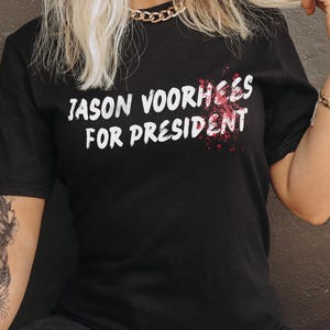 Halloween Shirts Voorhees for President Tee Shirt - Horror Movie Lover Gift