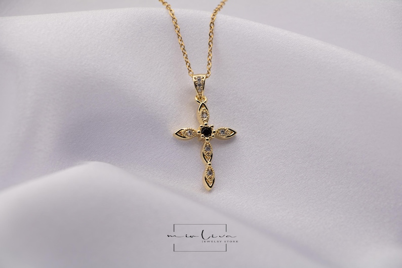 Gold plated cross jewellery