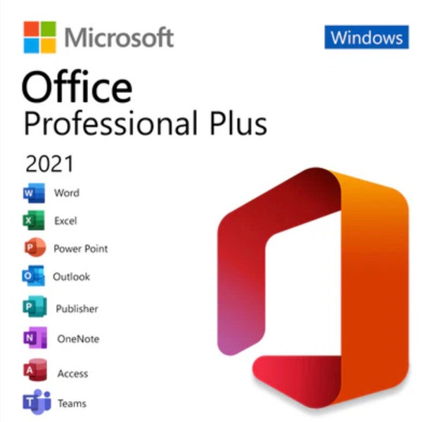 Microsoft Office 2021 Professional Plus | Lebenslange Aktivierung | Digitaler Schlüssel